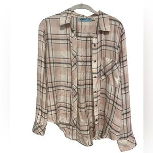 Light pink flannel - size small - super cozy feel